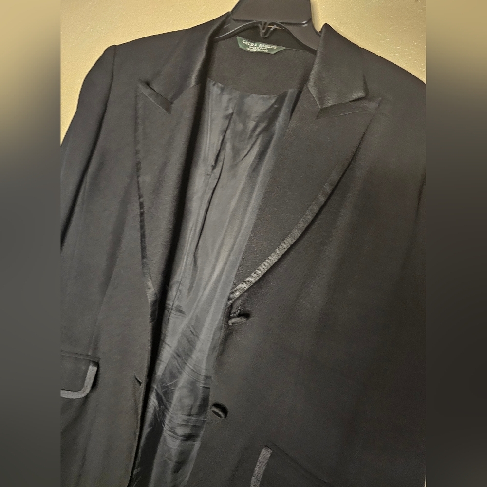 LAURA ASHLEY Formal Outfit Long Black dress and Blazer Size UK 16, EUR 42, US 12 - Picture 8 of 8